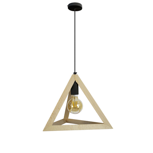 Suspension TOSEL TÉTRAÈDRE A, bois H100xD35xP35  cm.