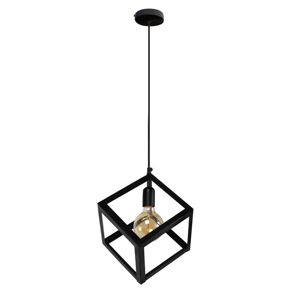 Suspension TOSEL HEXAÈDRE B,métal  H100xD35xP35  cm.