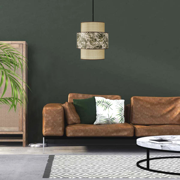 Suspension TOSEL GOA ,tissu  H100xD40xP40  cm.