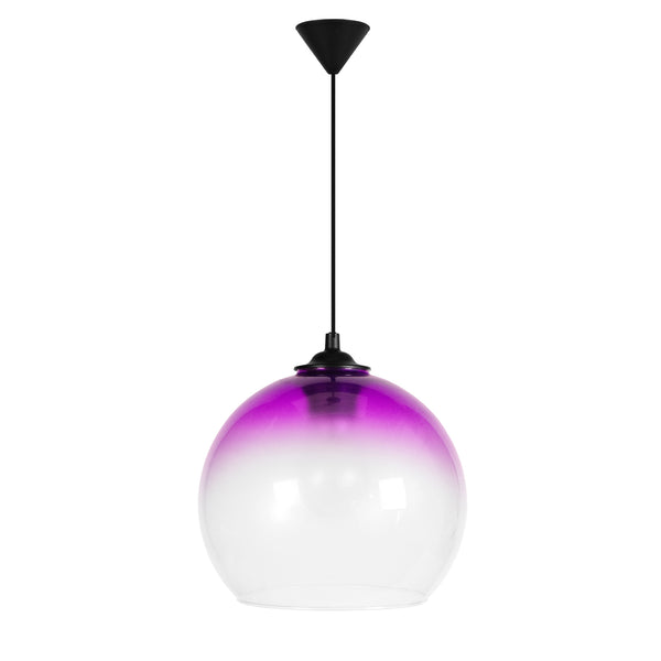 Suspension TOSEL GLOBO,verre H100xD20xP20  cm.