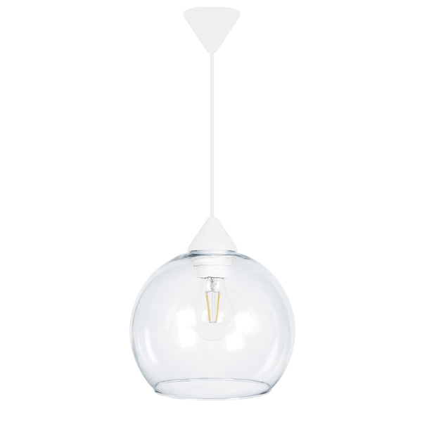 Suspension TOSEL GLOBO,verre H100xD20xP20  cm.