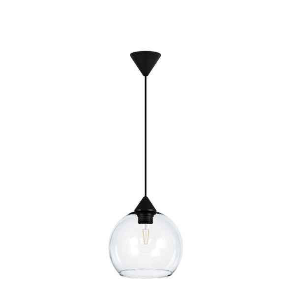 Suspension TOSEL GLOBO,verre H100xD20xP20  cm.