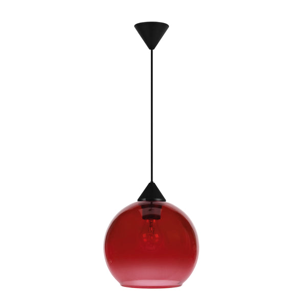 Suspension TOSEL GLOBO,verre H100xD20xP20  cm.