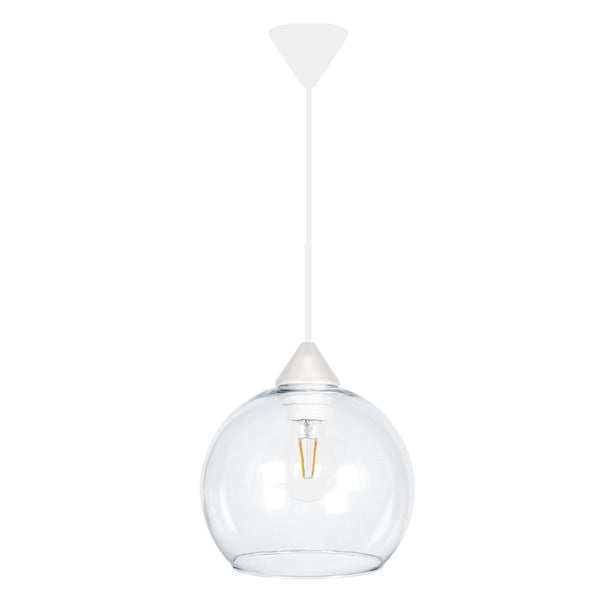 Suspension TOSEL GLOBO,verre H100xD20xP20  cm.