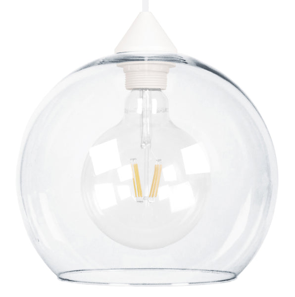 Suspension TOSEL GLOBO,verre  H80xD25xP25  cm.