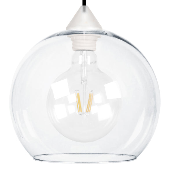 Suspension TOSEL GLOBO,verre  H80xD25xP25  cm.