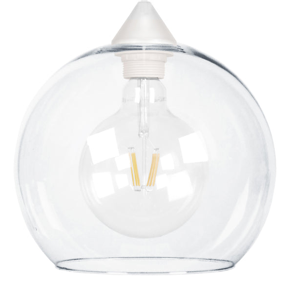 Suspension TOSEL GLOBO,verre  H80xD25xP25  cm.