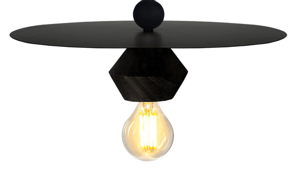 Suspension TOSEL BOULIER DISQUE,bois  H60xD10xP10  cm.