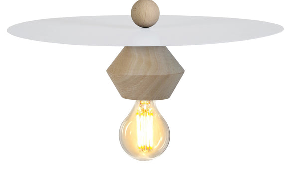 Suspension TOSEL BOULIER DISQUE,bois  H60xD10xP10  cm.