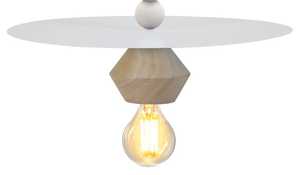 Suspension TOSEL BOULIER DISQUE,bois  H60xD10xP10  cm.