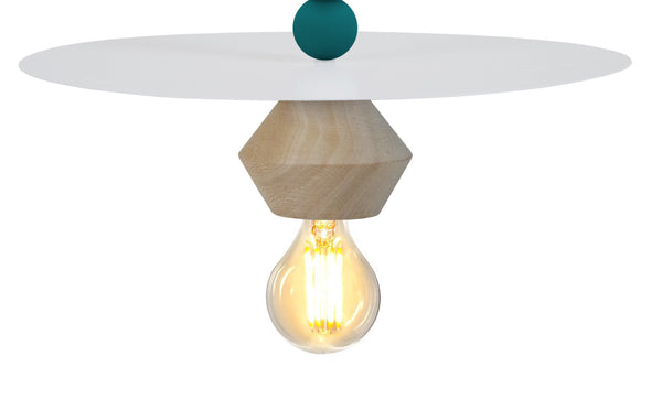 Suspension TOSEL BOULIER DISQUE,bois  H60xD10xP10  cm.