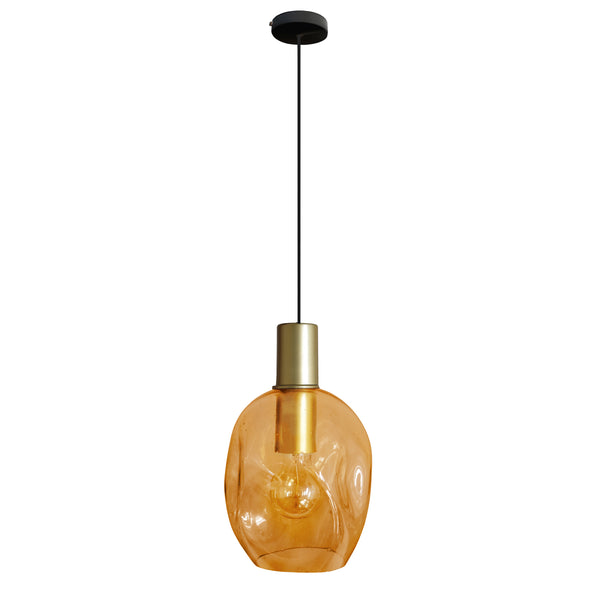 Suspension TOSEL VINGOLF, métal, verre H100xD20xP20  cm.
