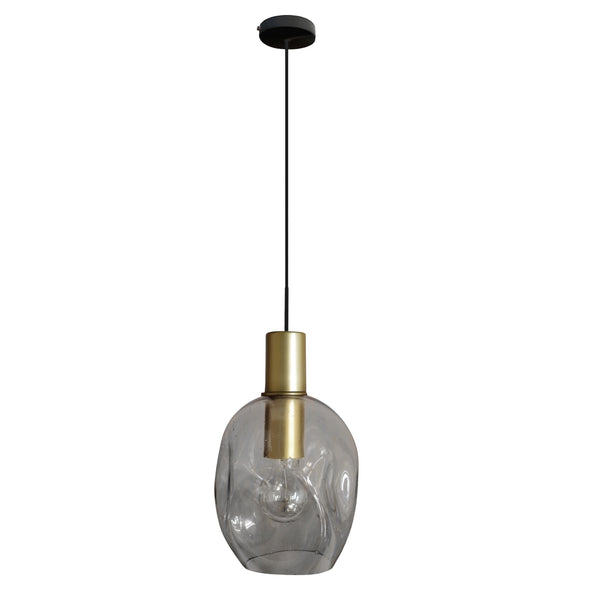 Suspension TOSEL VINGOLF, métal, verre H100xD20xP20  cm.