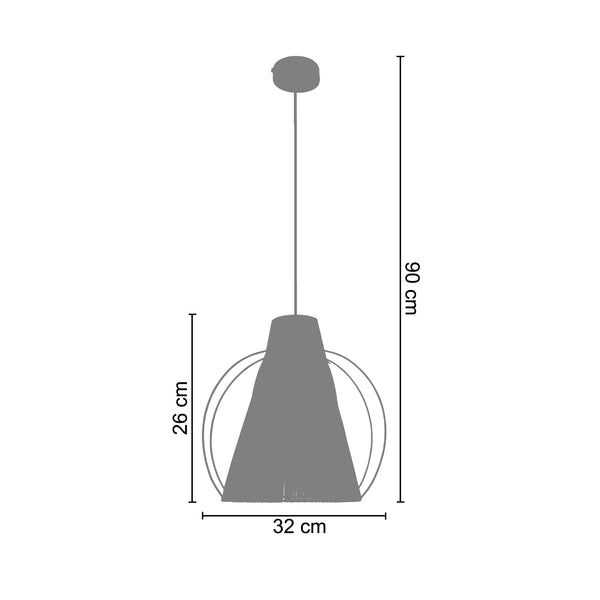 <tc>Suspensão MALVILLE  19cm - 1 Luz </tc>
