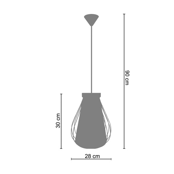<tc>Suspensão MALVILLE  19cm - 1 Luz </tc>