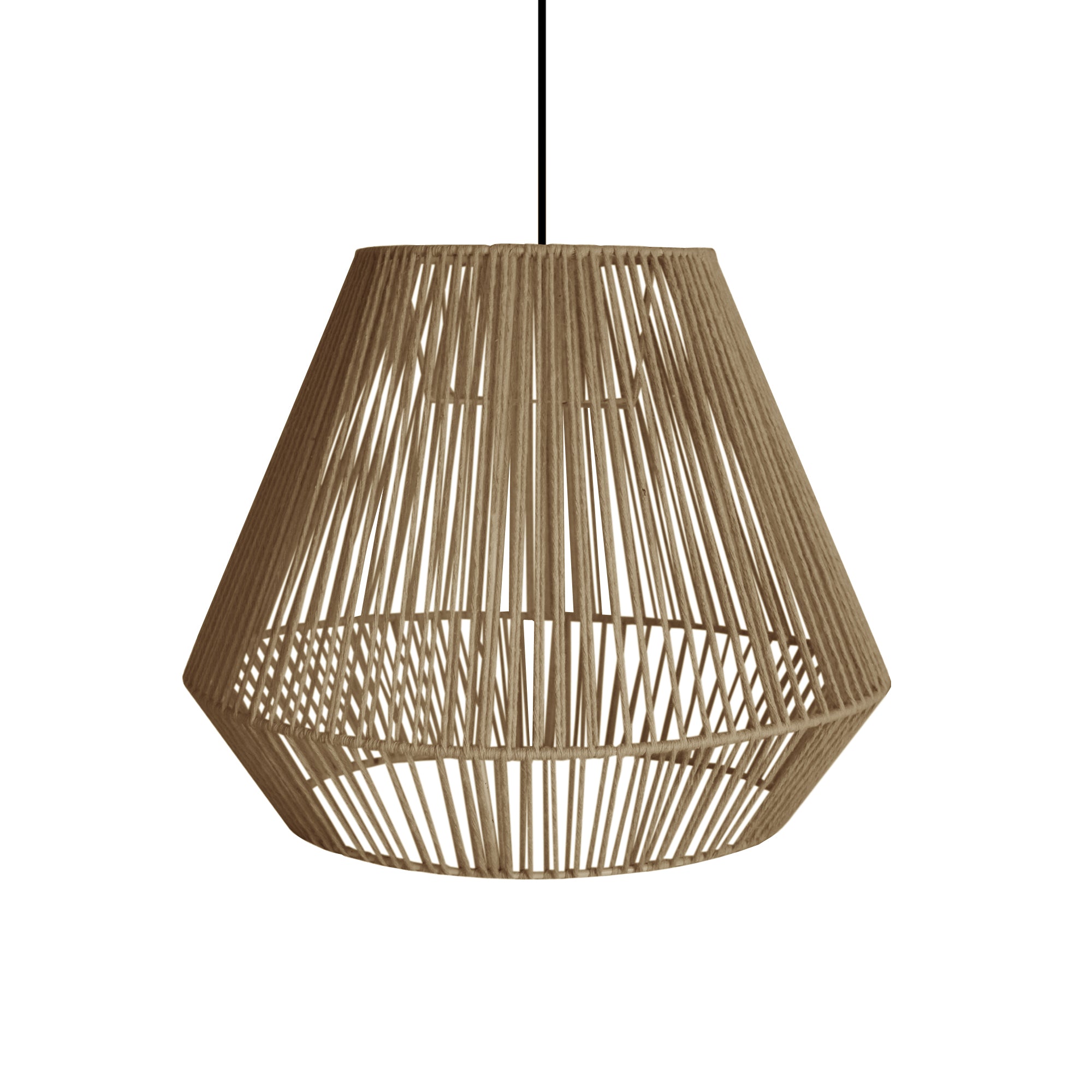 Suspension TOSEL CARINA,métal,fibre   H100xD40xP40  cm.