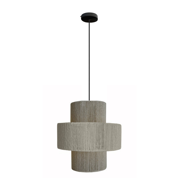Suspension TOSEL LIZA 30,métal,fibre  , H100xD30xP30  cm.