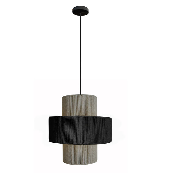 Suspension TOSEL LIZA 30,métal,fibre  , H100xD30xP30  cm.