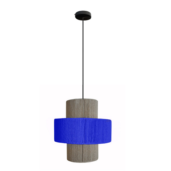 Suspension TOSEL LIZA 30,métal,fibre  , H100xD30xP30  cm.