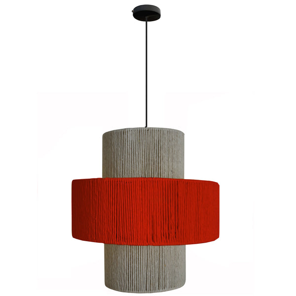 Suspension TOSEL LIZA 30,métal,fibre  , H100xD30xP30  cm.