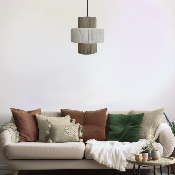 Suspension TOSEL LIZA 40,métal,fibre H90xD40xP40  cm.