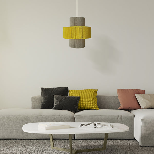 Suspension TOSEL LIZA 40,métal,fibre H90xD40xP40  cm.