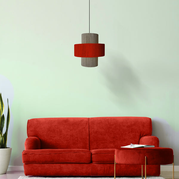 Suspension TOSEL LIZA 40,métal,fibre H90xD40xP40  cm.