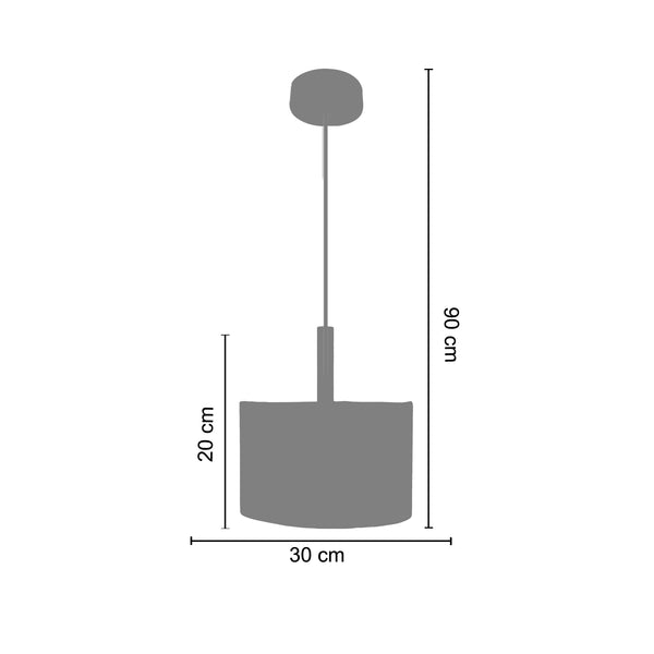 <tc>Suspensão MALVILLE  19cm - 1 Luz </tc>