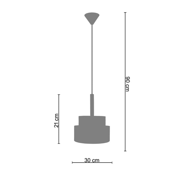 <tc>Suspensão MALVILLE  19cm - 1 Luz </tc>