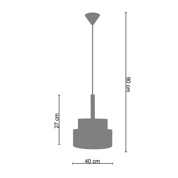 <tc>Suspensão MALVILLE  19cm - 1 Luz </tc>