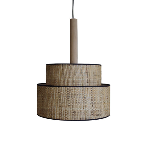Suspension TOSEL LUANA 45,métal,fibre  H90xD45xP45  cm.