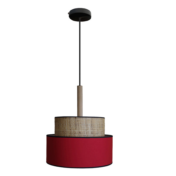 Suspension TOSEL LUANA 45,métal,fibre  H100xD45xP45  cm.