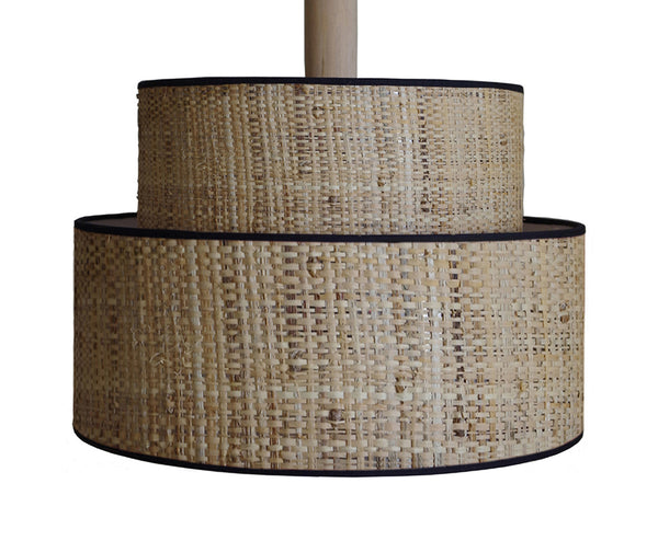 Suspension TOSEL LUANA 50,métal,fibre  H95xD50xP50  cm.