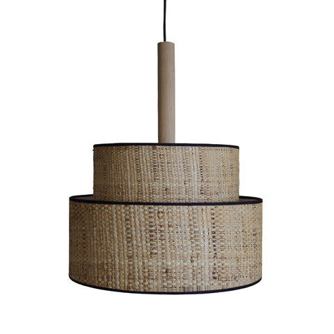 Suspension TOSEL LUANA 50,métal,fibre  H95xD50xP50  cm.