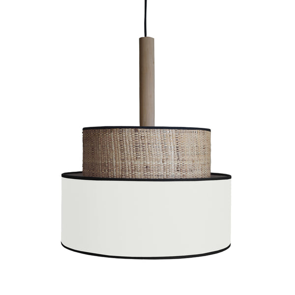 Suspension TOSEL LUANA 50,métal,fibre  H95xD50xP50  cm.