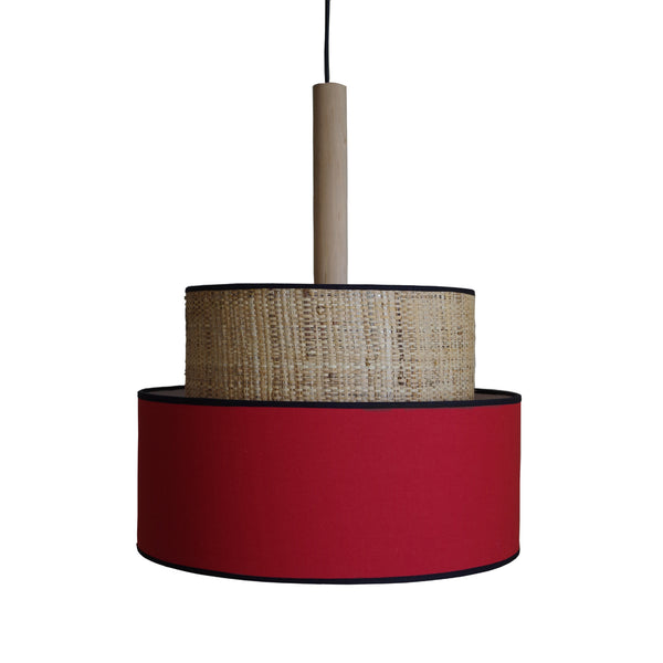 Suspension TOSEL LUANA 50,métal,fibre  H95xD50xP50  cm.