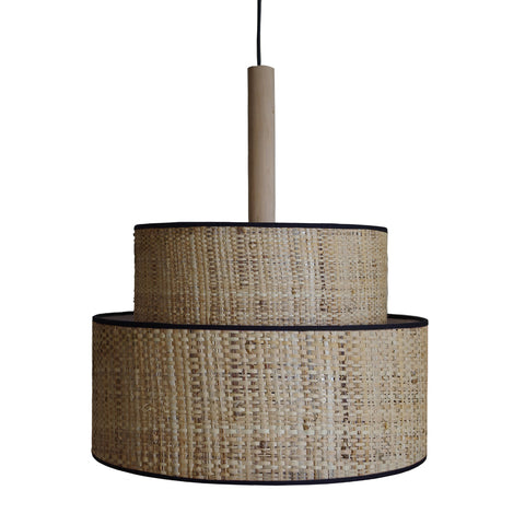Suspension TOSEL LUANA 60,métal,fibre H98xD60xP60  cm.