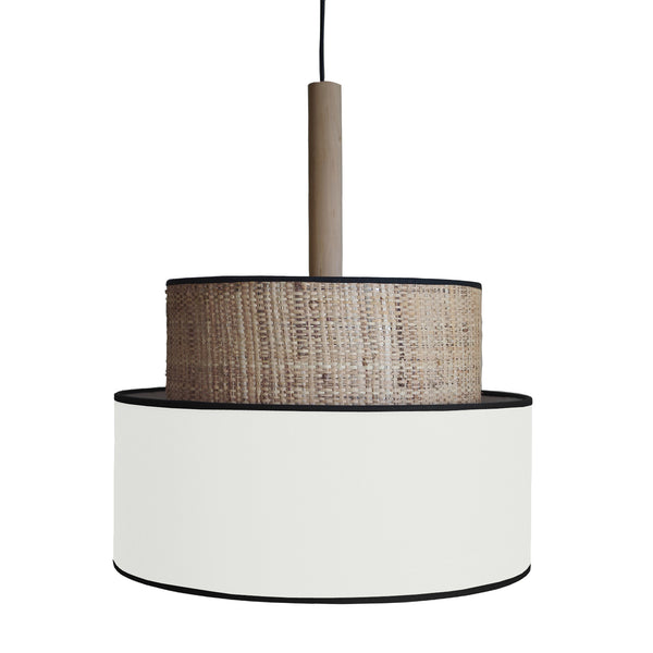 Suspension TOSEL LUANA 60,métal,fibre H98xD60xP60  cm.