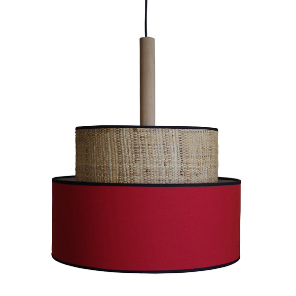 Suspension TOSEL LUANA 60,métal,fibre H98xD60xP60  cm.