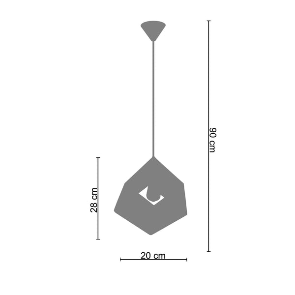 <tc>Suspensão MALVILLE  19cm - 1 Luz </tc>