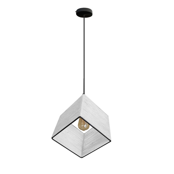 Suspension TOSEL OSCAR DIAGONAL 25,métal H100xD25xP25  cm.