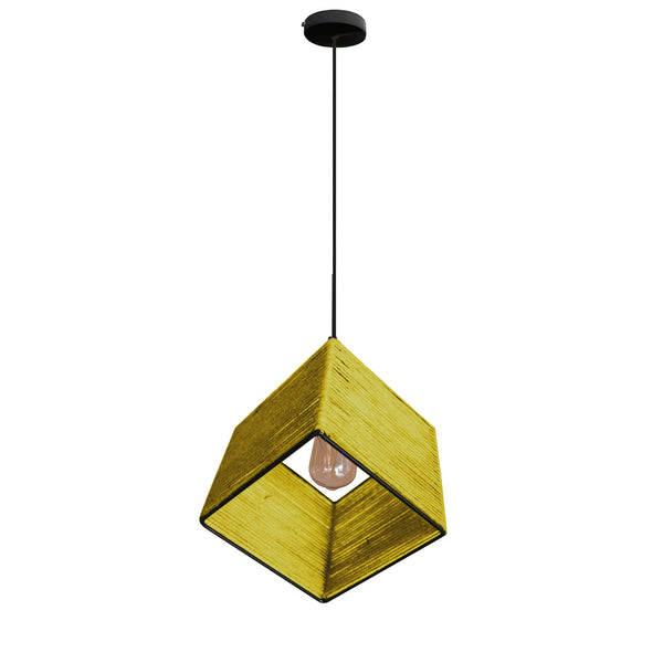 Suspension TOSEL OSCAR DIAGONAL 25,métal H100xD25xP25  cm.