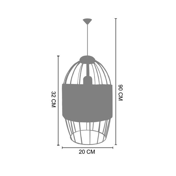 <tc>Suspensão MALVILLE  19cm - 1 Luz </tc>