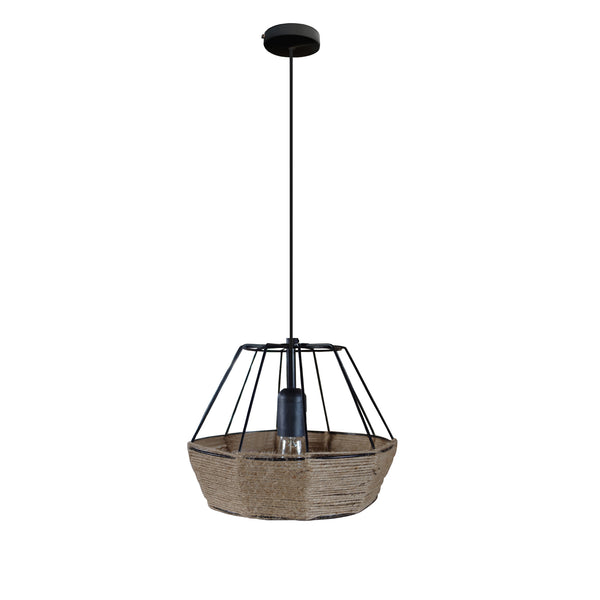 Suspension TOSEL EVITA,métal,fibre H100xD25xP25  cm.