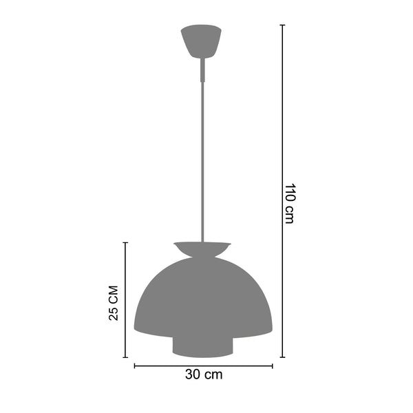 Suspension TOSEL ASTRID,métal H110xD30xP30  cm.