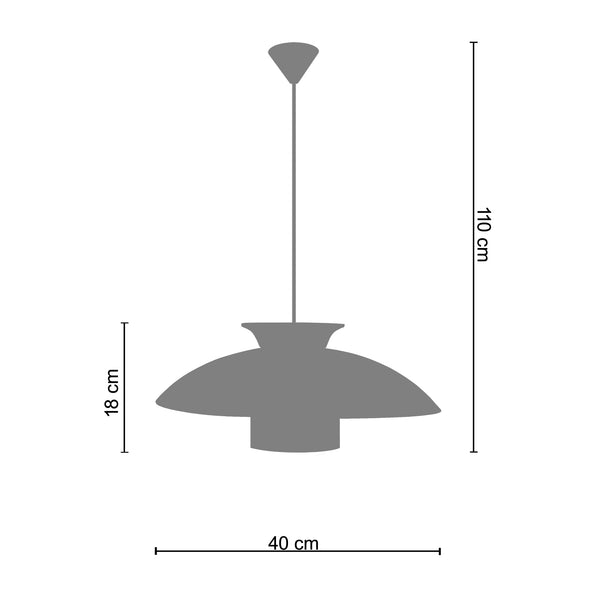 Suspension GRETA  40cm - 1 Lumière