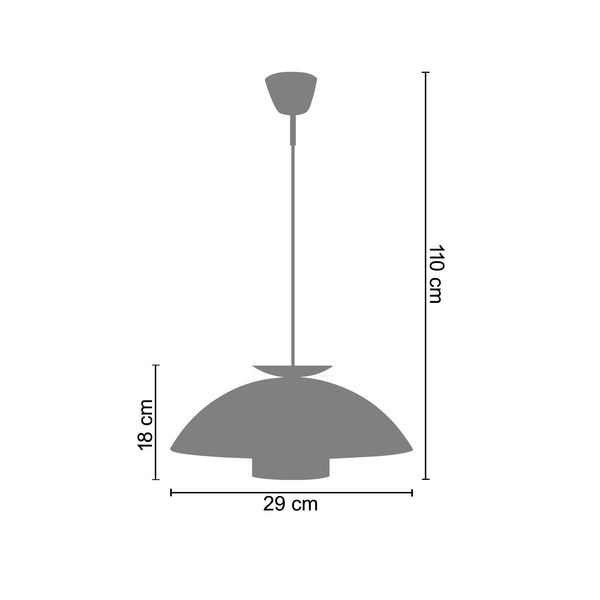 Suspension TOSEL MAJA,métal  H110xD29xP29  cm.