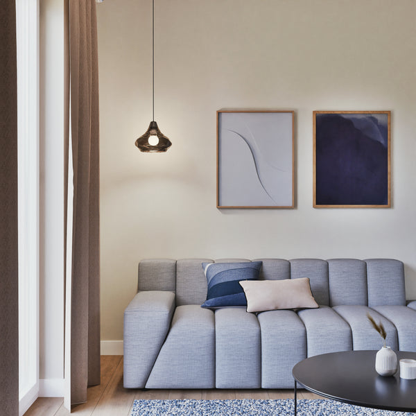 Suspension TOSEL BURANO verre H115xD25xP25cm - 1 Lumière
