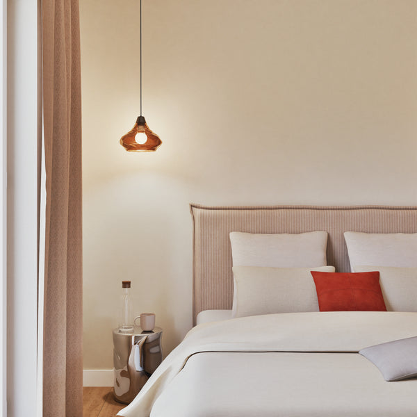 Suspension TOSEL BURANO verre H115xD25xP25cm - 1 Lumière