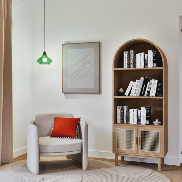 Suspension TOSEL BURANO verre H115xD25xP25cm - 1 Lumière